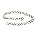 Men Biker Fashion Wallet Chain Metal Keychain Clasp Ring Classic Links Silver Color Bold Look