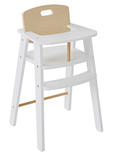 Vertbaudet Chaise Haute Poupon en Bois Rose TU