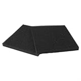 Crabop Teichfilter-Ersatz-Pads, schwarz, 30,5 x 30,5 x 2,5 cm, Schaumstoff für Gartenteiche und Wasserspiele, effiziente Schmutzentfernung, 2 Stück