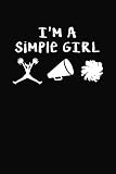 Photo Gallery i m a simple girl: cheerleader journal notebook Photo Gallery i m a simple girl: cheerleader journal notebook