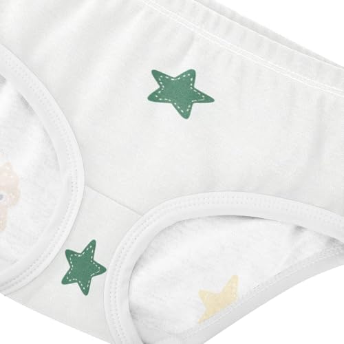 Girls' Panties Organic Underpants for Kid Christmas Stars4