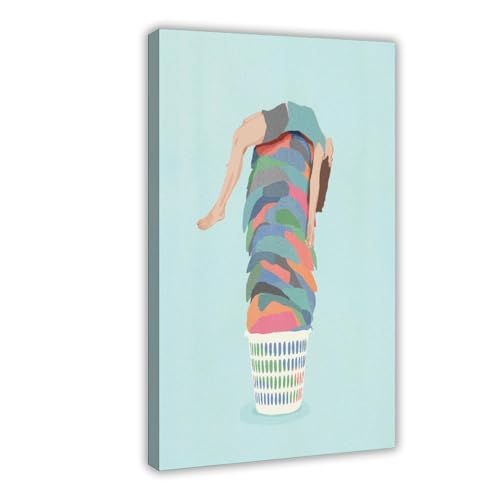 Cadeau décoration amusante sur toile de 40,6 x 61 cm pour une pièce unique