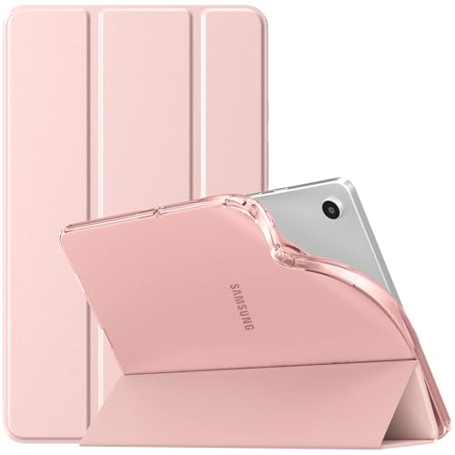 TiMOVO Case for Samsung Galaxy Tab A9 8.7 Inch 2023, Slim Soft TPU Translucent Frosted Back Protective Cover for All-New Galaxy Tab A9 8.7" Tablet SM-X110/X115/X117, Rose Gold