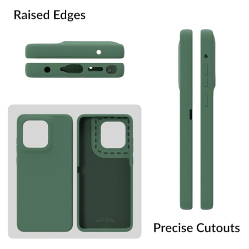 Image of SPRIG Compatible with Moto Edge 60 Stylus Premium SilkTone Back Cover Drop Tested Shock Proof Mobile Case for Men, Women, Boys and Girls with Camera Protection (Forest Green)
