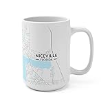 Hometown Bias Niceville, Florida FL Map Mug (15 oz)