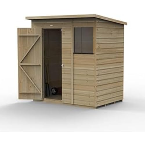 Forest Garden Beckwood 6x4 Pent Shed - 1 Window -