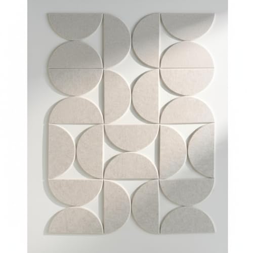 AceOrbit 24 Pcs Decorative Felt Bulletin Board Semicircular Wall Felt