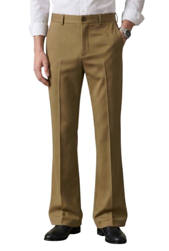 Image of Men's Trendy Bootcut Trousers - Modern Flared Fit | Premium Formal Pants