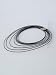 Fly Style Halskette geflochten Wax Rope Chain mit Verschluss aus Edelstahl - Herren Damen Surfer Kette - Schwarzer Choker - Kunstleder Optik, Längen:ca. 42.0 cm, Verschluß:3 mm