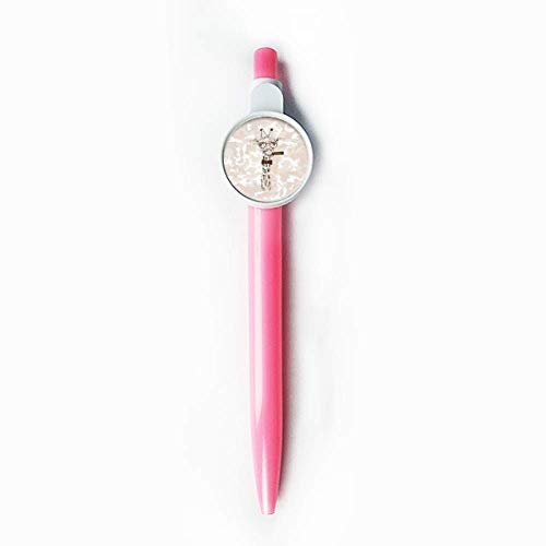 Stylo à bille rétractable cerf bleu à effet artistique pour écrire