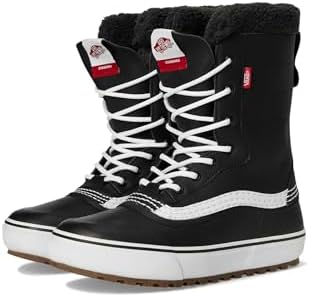 Vans Unisex U MTE Standard Waterproof Snow Shoe, Black/White, 11.5 US Men
