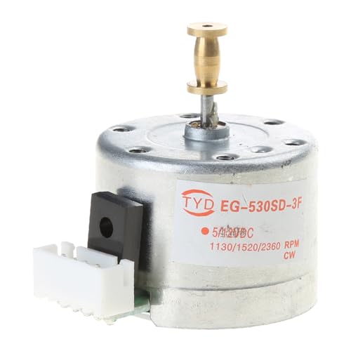 Sara-u EG530SD-3F DC5-12V 3-Speed 33/45/78 RPM Metal Turntables Motor for Record Player