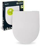 AquaSu® wc-bril Hina voor Duravit DuraStyle Basic & Geberit Icon XS | toiletbril softclosemechanisme | Duroplast | take-off & top-fix | D-vorm | roestvrijstalen scharnier | Made in EU | wit | 40750 2
