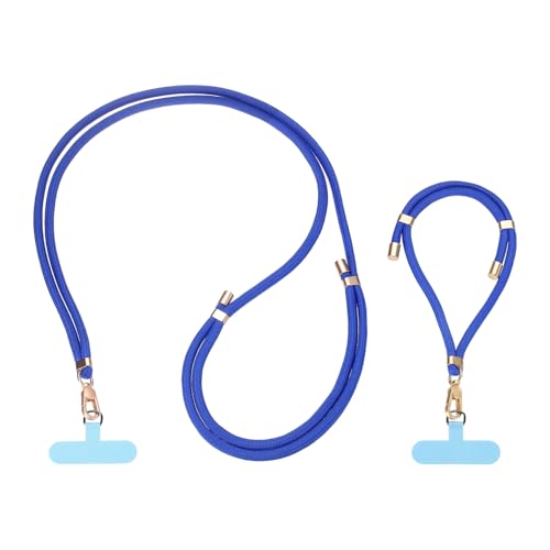 Cordon de téléphone bleu uxcell avec sangle bandoulière et poignet pour clés