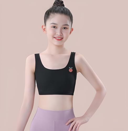 Training Bras for Girls Striped Vest Stretch Seamless Crop Cami Sports Bra4