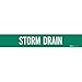 SELF-STICKING PIPE MARKER STORM DRAIN