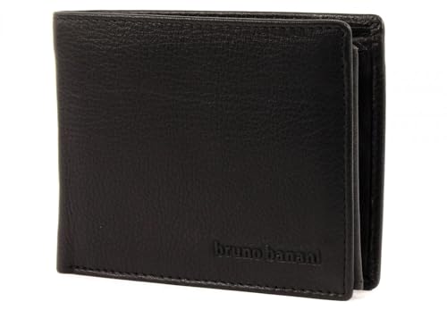 Slim wallet Bruno Banani noir et son porte-clés aux finitions premium