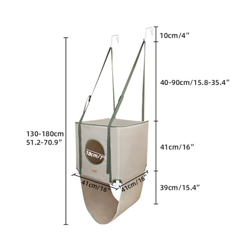 Hamac de porte pour chat pour libérer l'espace au sol de la maison