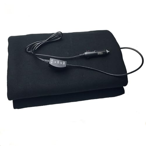 Manta EléCtrica para Coche 12v,Asudaro Manta EléCtrica Rodillera Manta TéRmica De Invierno PortáTil con 2 Niveles De Temperatura,Temporizador De 45 Minutos para Descanso Y Siesta 145 Cm X 110 Cm