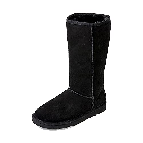Ausland Men's Snow Boots Waterproof Winter Tall Boots 9.5Us 5615 Black 44Eu #TOP15