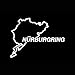 Adesivo per auto 6 cm Nurburgring Racing Track Divertente Vinile Decal Adesivi Auto Finestra (Nome Colore : 2)