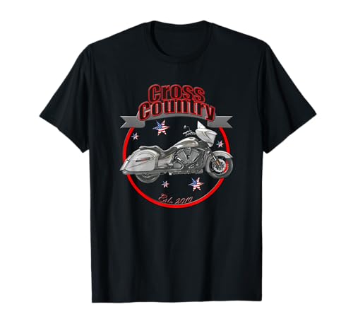 Victory Cross Country U.S.A. Star T-shirt de moto T-Shirt