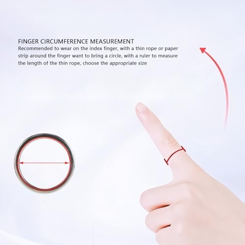 Yoidesu Smart Ring, Fingertip Bluetooth Remote Control, Remote Control APP Page Turner, Scrolling Rings Rechargeable Camera Remote for Phones Tablets (Size 22, 75mm /