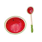  BESTonZON Bol à Soupe Céramique Décoratif De Bol Et Cuillère Créatif à Thème Fruit Ustensile De Cuisine Pour Maison