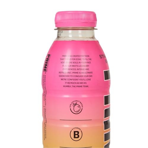 Image of Prime Strawberry Banana Flavoured with Other Natural Flavors Hydration Drink, 16.9 fl oz ℮ 500 ml