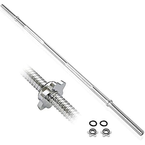 Barbell Bar, Lifting Bar 60KG Weight Capacity Straight Barbell Q235 Steel Weight Bar 9.84in Diameter Barbell Weight Bars for Gym Fitness Lifting, 47.24in (1.2M)1 Cover