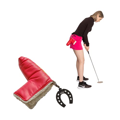 SelfieTotem Putter Head Cover Keeper Clip on Leash for Secure Golf Luxury Accessories | Stop Losing, Experience Lucky Horseshoes