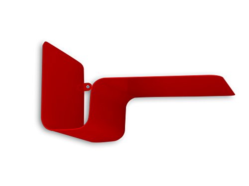 Element System Estantería metálica de pared/Estantería de libros y estantería decorativa Julien Single, 295 x 150 x 180 mm, rojo, 11344-00002