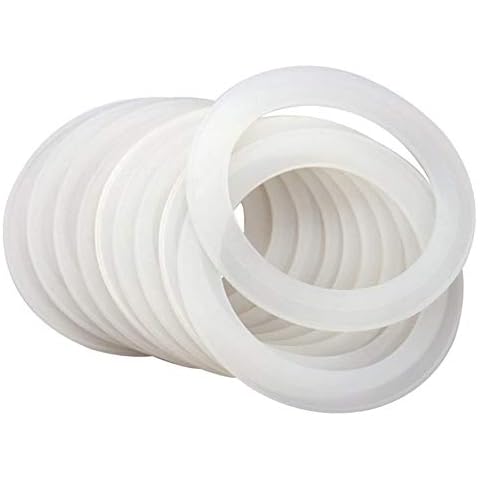 NeeyBing 20 Pcs Replacement Silicone Seals,Replacement Rubber Jar Seals Airtight Silicone Gasket Sealing Rings for Glass Clip Top Jar Canning, 70mm Cover
