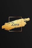  Zara Journal for Girls Women Personalized Name Notebook For Girls With golding Name: 6x9 inches 100 Lined Pages Journal, Notebook Gift for Girls Women Birthday Gift