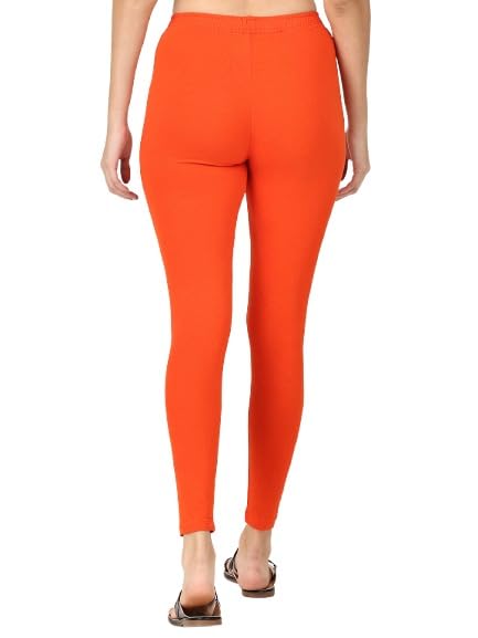 Image of Robinbosky Premium Stretchable Cotton Ankle Legging for Women | Suitable for Formal wear & Casual wear | High-End Elastic Makes The Leggings Squat Proof and Durable for Travel, Yoga, & Workout.