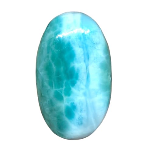Larimar naturel ovale pour bague et pendentif à fabriquer soi-même en atelier
