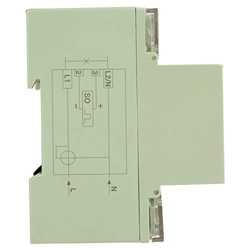 Miniatura 2 de Medidor eléctrico Carril DIN Medidor electrónico de KWh, 220V 10(40) un vatímetro monofásico digital 2 alambre 4P