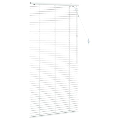 Persiana de madera blanca premium en paulownia maciza con lamas de 35 mm para pared o techo 4