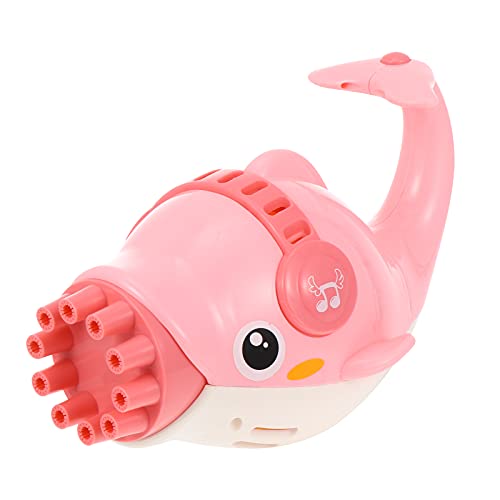 FRCOLOR Machine à Bulles Amusante en Plastique Forme Dauphin 10 Trous, Jouet Souffleur de Bulles Facile à Utiliser pour Garçon et Filles et Jeux D'extérieur