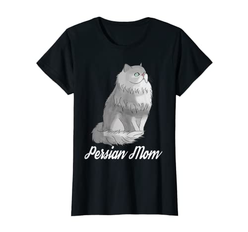 Mujer Regalo para mujer persa de mamá lindo gato gatito maullón amante Camiseta