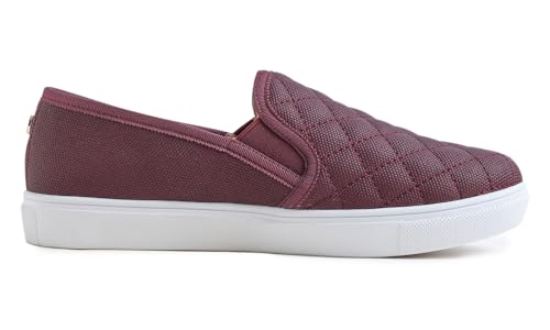 Image of FEVERSOLE Women's Casual Slip On Sneaker Comfort Quilted Loafer Flats
