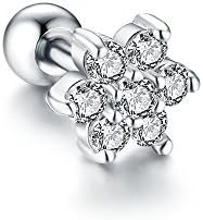Flower Cartilage Barbell Earring (1 Pieces)