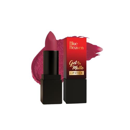 Image of Blue Heaven Get Matte Lipstick, Long Lasting, Light Weight Lipsticks for Women, Moisturizing Matte Lipstick for Women - 106R, 4g