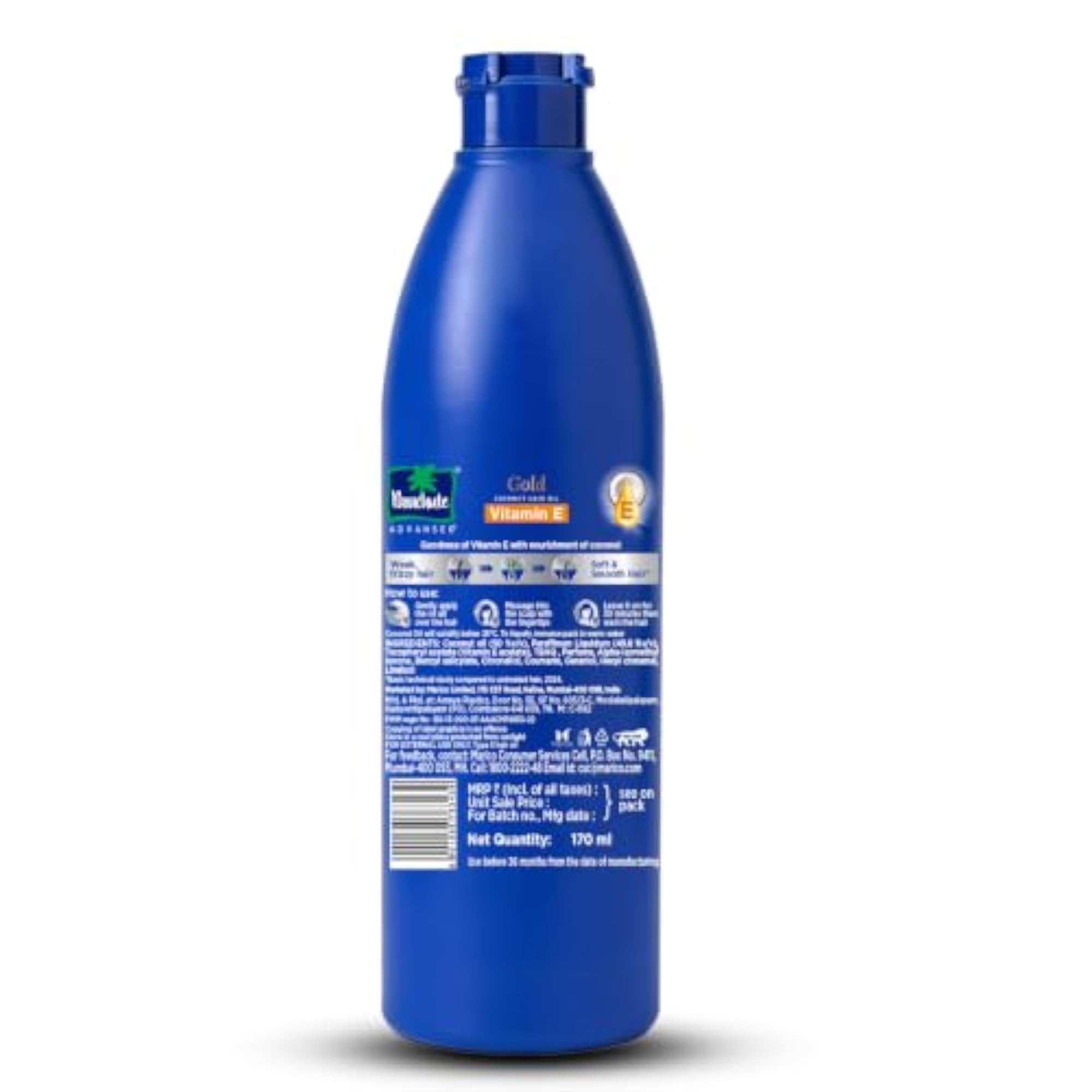 Gold Vitamin E with Pure Coconut Hair Oil, 475ml