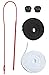 Replacement Drawstrings for Pants Sweatpants Shorts Hoodies Scrubs Jackets Swim Trunks Black & White 60"-63" Long with Easy Threader Flexible Needle Drawstring Replacement and Craft Tool by Schaller