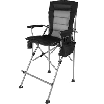 high seat camping chairs