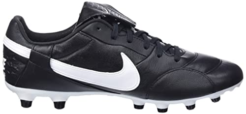 Nike Men's Football Shoe, Black White, 7.5 #TOP5