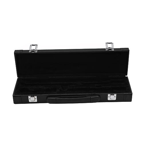BESTonZON 1pc Leather Flute Storage Box Case Cover for Wind Instruments Portable Protective Case Hard Shell Musical Instrument Storage Box