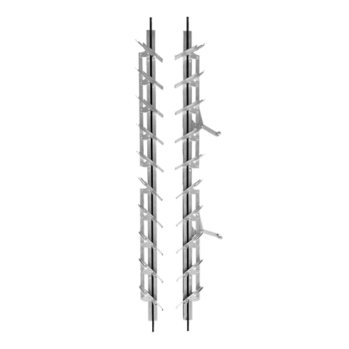 Brixwell JS36 Jalousie Strip Hardware 36' Length 10 Blades Aluminum Pair