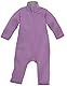 Disana WALK-ANZUG Kinder-Overall Wollwalk Reißverschluss | 100% Bio-Merinowolle | Frühjahr Sommer Herbst | Kinnschutz | Baby Kleinkind Unisex | Made in Germany | GOTS IVN Best | Flieder Gr. 50-56